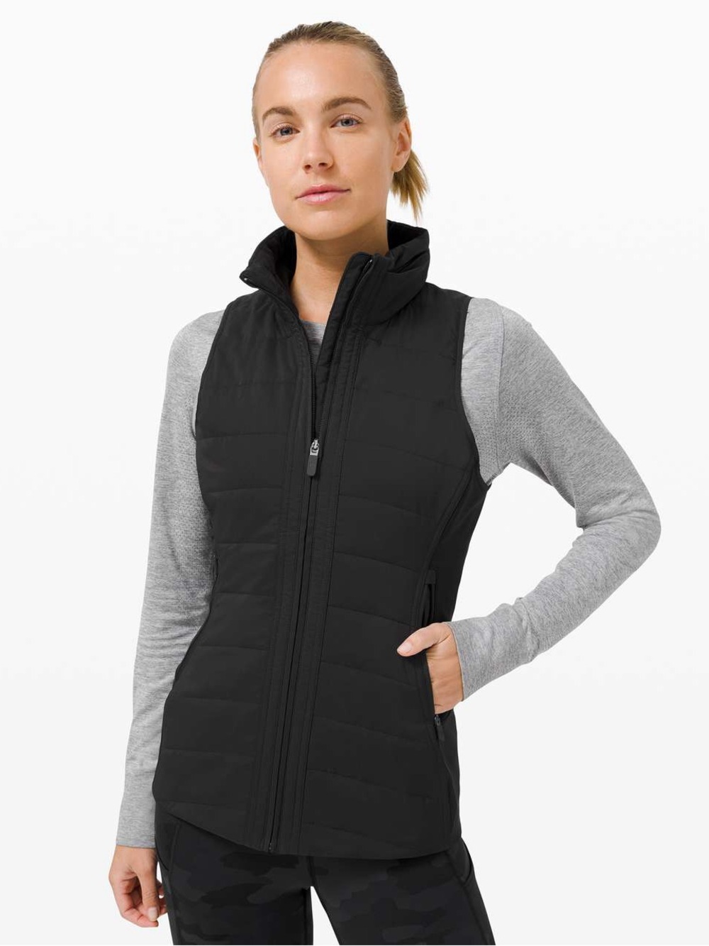 Lululemon Black Another Mile Vest Quilted Puffer Lightweight Layering